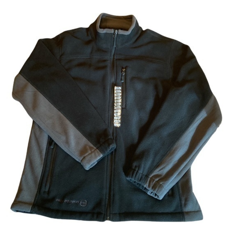 🌸NWT FREE COUNTRY Mens Micro Fleece jacket - Size Med